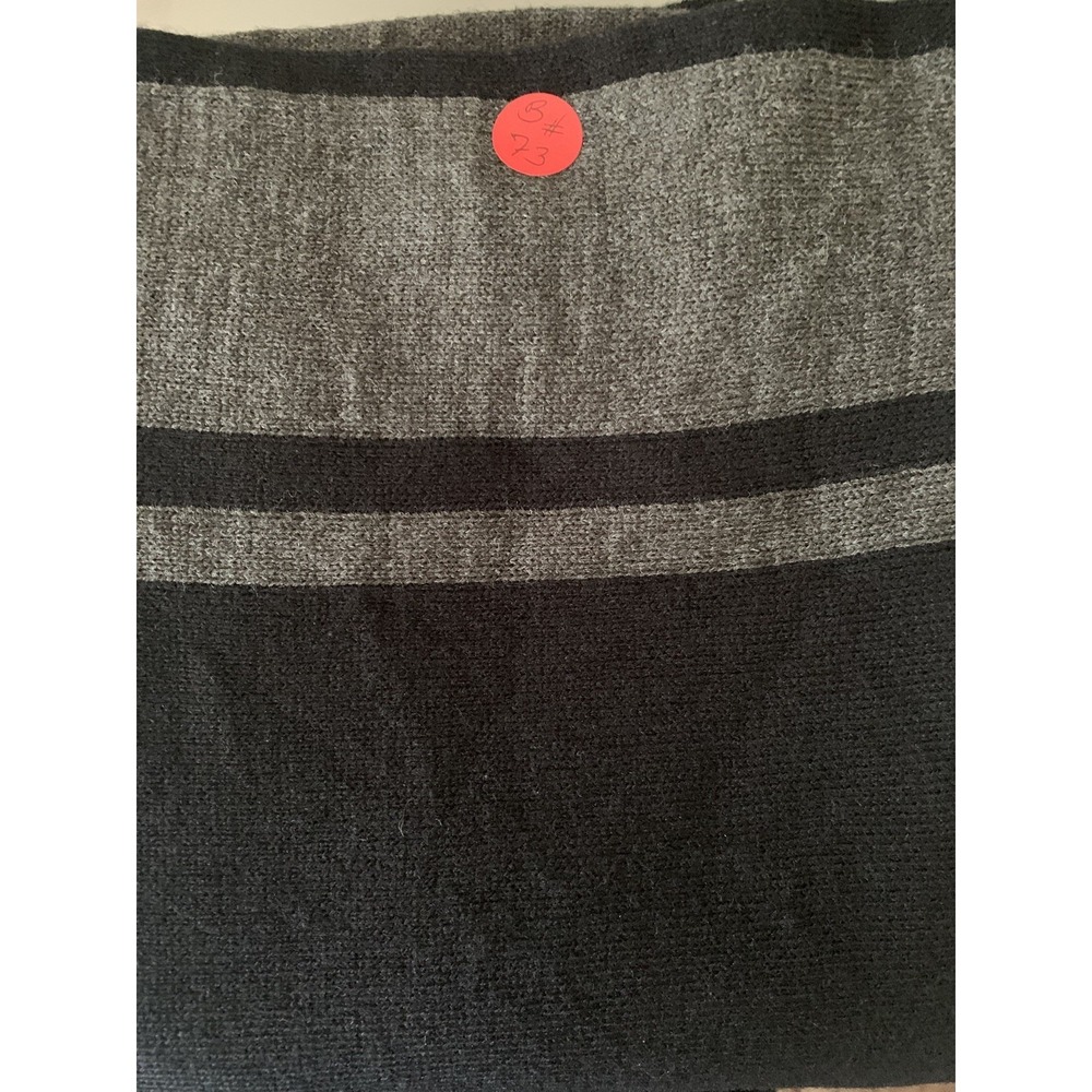 Ralph Lauren Women's Knit Ruana Poncho One Size Fits All Black & Gray - Picture 16 of 16
